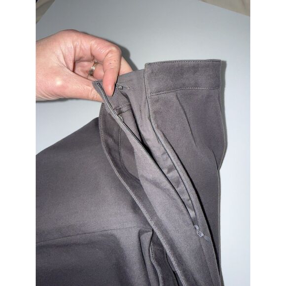 Lafayette 148 Bleecker Pants Brown Ankle Crop Dress Pants Zip Office Career 12 - Picture 13 of 13